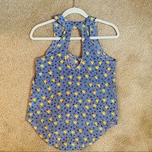Anthropologie Tank Top with Cut Out